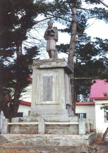 二宮金次郎像　春日小学校跡地